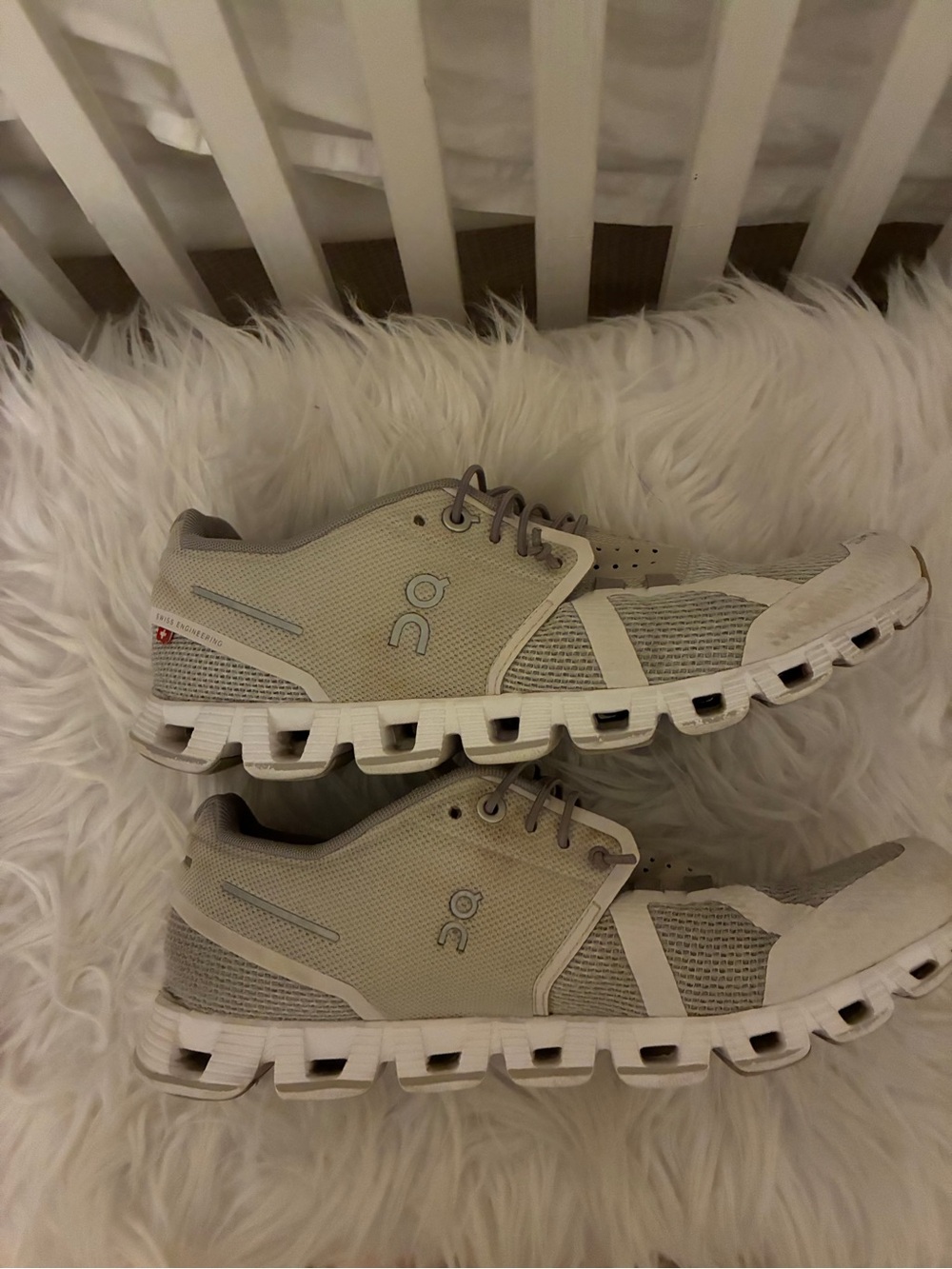On Running Cloud Women’s Running Shoes Grey/White Sz 8 - Picture 12 of 12